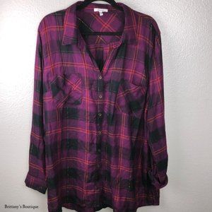 Purple and Black Flannel